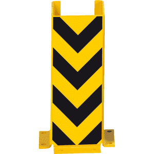 K.57 Anfahrschutzprofil U-Form, z.Aufdübeln, gelb/schwarz, Stahlblech, 160x400x160mm Bild 1