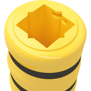 boplan® Kolom Protector KP 200, gelb, Ausschnitt Säulenmaß 200 x 200mm, Ø 520mm Bild 3