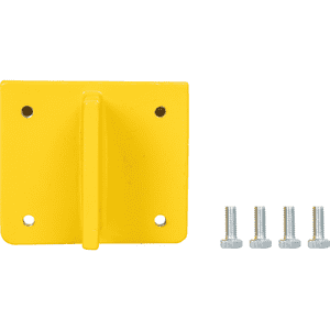 K.57 Adapter für Schutz-Barriere, gelb, Stahl, 125x110mm, inklusive 6 Sechskantschrauben Bild 2