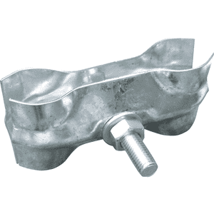 Verbindungsschelle, f.Schake Bauzaun Profi u.Light, Stahl verzinkt, 2,5mm, 132x80x54mm Bild 1