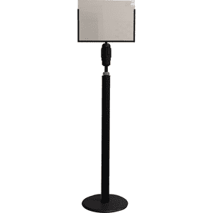 RS- GUIDESYSTEMS® Teleskop- Pfosten, 1-2m stufenlos höhenregulierbar, schwarz Bild 1
