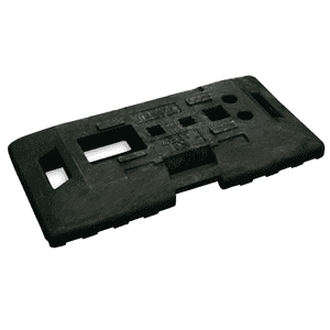 Sicherheitsfußplatte TL 56 K1, Recycling- Kunststoff, 895 x 440 x 115mm, 28,5kg Bild 1