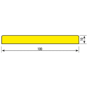 Knuffi® Flächenschutzprofil Typ Mini Giant, gelb, Polyurethanschaum, 1m Bild 2
