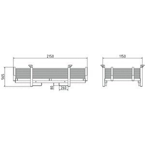 Schake Bodenschutzmatten-Set, Stapelpalette mit 20 Matten, 1200x800x43mm, 682,50kg Bild 3