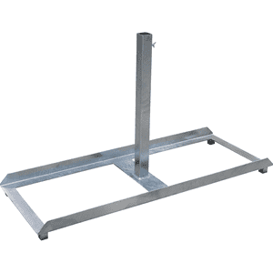 K.57 Schilderständer, zur Aufnahme von Schaftrohren 40 x 40mm, Stahl, 1200 x 458mm Bild 2