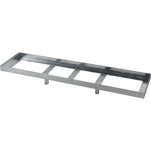 K.57 Aufsatz für Fußplatten, Transporttraversen, Stahl, feuerverzinkt, 1808x405x227mm Bild 1
