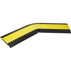 45° Biegung, für DEFENDER® III, schwarz/gelb, 640x550x75mm, inklusive 2 Verbinder Bild 2