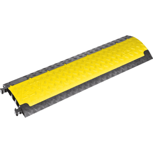DEFENDER® Kabelbrücke Mini, 3 Kabelkanäle, schwarz / gelb, 1000 x 290 x 48mm Bild 1