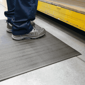 Arbeitsplatzmatte Orthomat® Soft, R10, grau, 1200mm, Meterware (max.18,3m) Bild 3