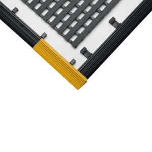 Kantenprofil, für rutschhemmendes Bodenrost, Breitseite, schwarz, 70mm, lfm Bild 1
