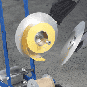 K.57 Tape-Master Set 50mm, Abrollgerät, m.Bodenmarkierungsband Stark, gelb, 50mm, 25m Bild 4