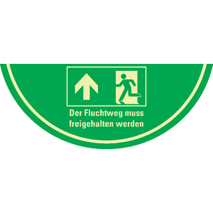 PERMALIGHT® power Bodenmarkierung Fluchtweg, R10, Bodenmarkierungsfolie, 750x300mm Bild 2