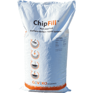 ChipFill® Thermoplastik, zum Ausbessern von Schlaglöchern, Oxidrot, 12kg Bild 1