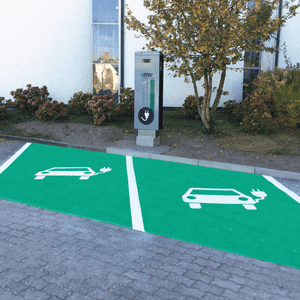 PREMARK® Bodenzeichen Elektrofahrzeug, R12, zum Einbrennen, 500 x 1000mm Bild 2