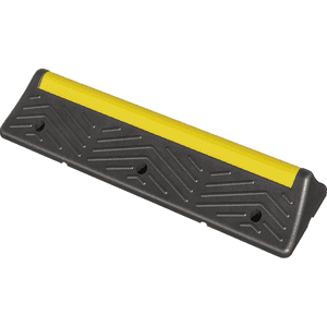 Truck Stopper, hervorrag.Sichtbarkeit, gelb/schwarz, Gummi, 24,5kg, 1000x300x150mm Bild 1