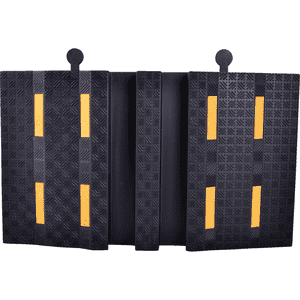 Kabelbrücke Maxi, vorübergeh.Schutz von Leitungen usw, schwarz, Gummi, 850x500x90mm Bild 3