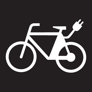 PREMARK® Bodenzeichen E-Bikes, R12, zum Einbrennen, 530 x 800 mm, 5 / Verpackungseinheit Bild 1