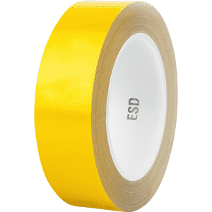 K.57 ESD- Bodenmarkierungsband antistatisch PREMIUM, gelb, Vinyl, 50mm, 20m / Rolle Bild 1