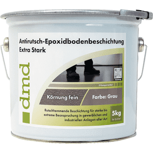 Antirutsch- Epoxidbodenbeschichtung Extra Stark Körnung Fein, grau, 10kg Bild 1