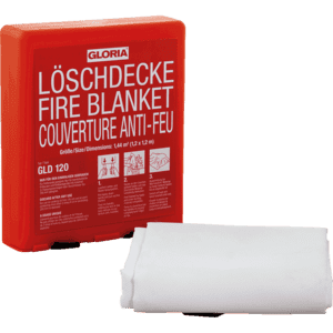 GLORIA Löschdecke GLD 120, EN 1869, gegen Fettbrand, Glasfaser, 1200 x 1200mm Bild 1