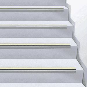 PERMALIGHT® power Treppenkanten.profil, 2 Streifen, R10/R13, schwarz, 66x30x1000mm Bild 3