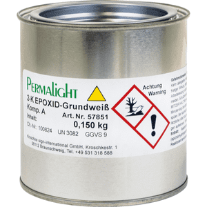 Grundweiß, für PERMALIGHT® Nachleuchtfarbe, 2-Komponenten- Epoxid, 1kg / Dose Bild 3