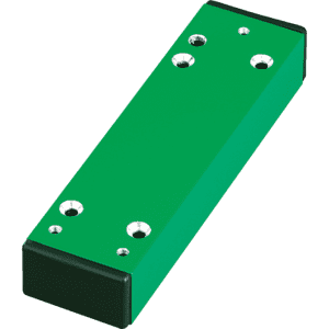 Distanzstück für Vollblatttüren mit Panikstange, grün, Stahl, 52 x 175 x 30 mm Bild 1