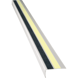 PERMALIGHT® power Treppenkanten.profil, 2 Streifen, R10/R13, schwarz, 66x30x1000mm Bild 1