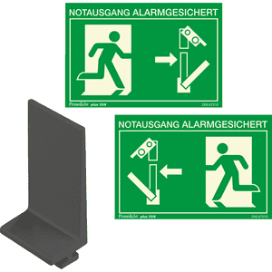 K.57 Adapter für Paniktreibriegel, inklusive Notausgangschilder und Montageanleitung Bild 1