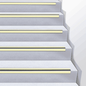PERMALIGHT® power Treppenkanten.profil, 3 Streifen, R10/R13 schwarz, 66x30x1000mm Bild 3