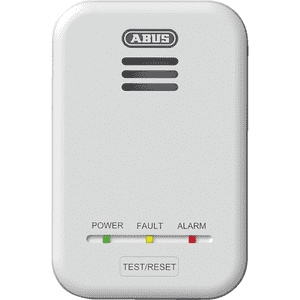 ABUS Gaswarnmelder, GWM100ME, EN 50194-1, Kitemark™Gütezeichen, weiß, 115x75x36,5mm Bild 1