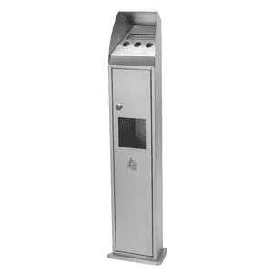 Abfall Ascher Kombination Block, zwei Inneneinsätze, Edelstahl, 0,6 und 4 Liter Bild 1