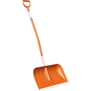 CEMO Schneeschieber mit D- Griff, mit Aluminiumkante, orange, 56cm Schaufelbreite Bild 1