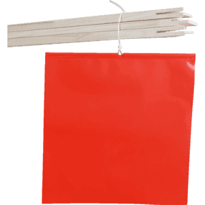 Warnfahne, für überstehende Ladung, rot, Kunststoff, 300x300mm, 10 / Verpackungseinheit Bild 1