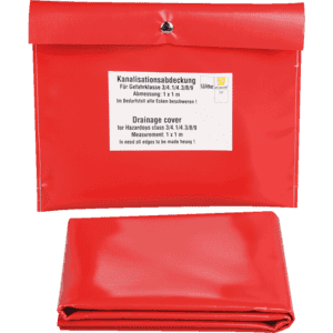 Kanalisationsabdeckung gemäß GGVS, in Kunststofftasche, Kunststoff, 1000 x 1000mm Bild 1