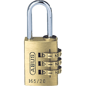 ABUS Zahlenschloss 165/20, 3-stelliger Zahlencode, B 23mm, H 21mm, Ø 3mm Bild 1