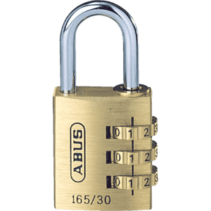 ABUS Zahlenschloss 165/30, 3-stelliger Zahlencode, B 31mm, H 25mm, Ø 5mm Bild 1