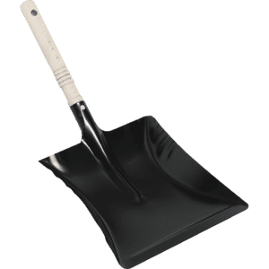 Kehrschaufel, robust, schwarz lackiert, Metall, Holzgriff, 22cm, 10 / Verpackungseinheit Bild 1
