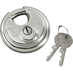 ABUS Diskus- Schloss, rostfreiem Edelstahl, Durchmesser 81mm, Bügel 11mm Bild 1