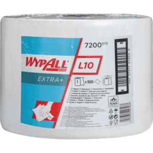 Kimberly- Clark Wischtücher Wypall® L10 EXTRA+, 1-lagig, weiß, 24 x 38cm, 1000 / RO Bild 1