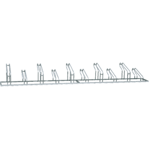 Fahrradständer City, 10 Einstellplätze, Haltebügel einseitig, Stahl, 3500x489x412mm Bild 1