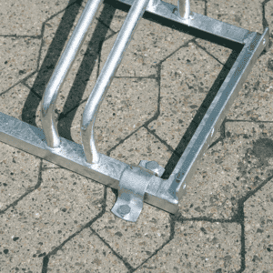 Befestigungsbügel für Fahrradständer City, feuerverzinkter Stahl, 104 x 42,5 x 40mm Bild 1