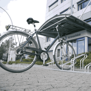 Befestigungsbügel für Fahrradständer City, feuerverzinkter Stahl, 104 x 42,5 x 40mm Bild 2