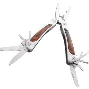 Multitool, multifunktionelles Werkzeug, Zange, Klinge, Säge, Lederetui Bild 1