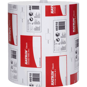 KATRIN® Papierhandtuchrolle Classic M, 2-lagig, weiß, 6 Rollen / Verpackungseinheit Bild 1