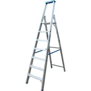 KRAUSE Stufen- Stehleiter, EN 131, 7 Stufen, Arbeitshöhe 3,65m, 9,2kg Bild 1