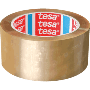 tesa Gefahrgut-Verpackungsband tesapack 4122, transparent, PVC, 50mm, 66m/Rolle, 6 / Verpackungseinheit Bild 1