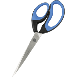 Schere Soft-Cut, für Rechts - und Linkshänder, schwarz/blau, Edelstahl, 255mm Bild 1