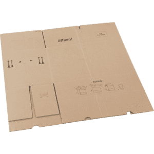 Umzugskarton, 2-wellig, braun, Wellpappe, 650 x 350 x 370mm, 10 Stück /VE Bild 2
