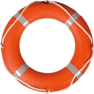 Rettungsring- Set, Ring, Halter, Rettungsleine, Befestigung, 4 Teile / VE Bild 2